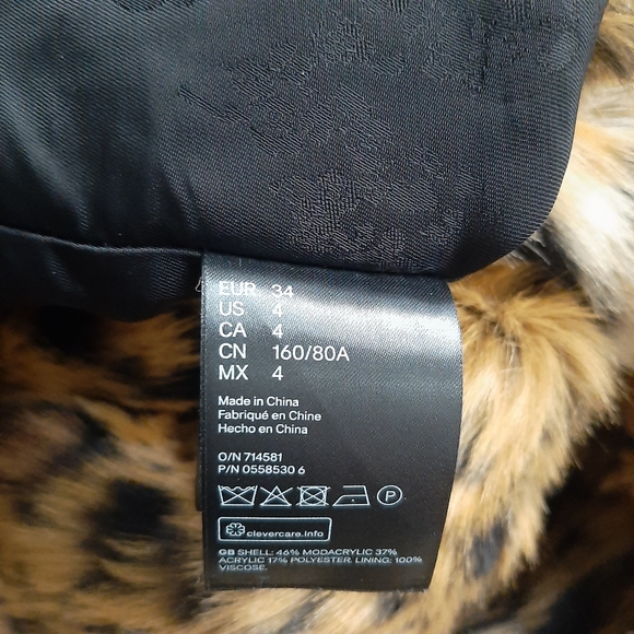 Erdem X H&M Faux Fur Coat - Picture 5 of 6